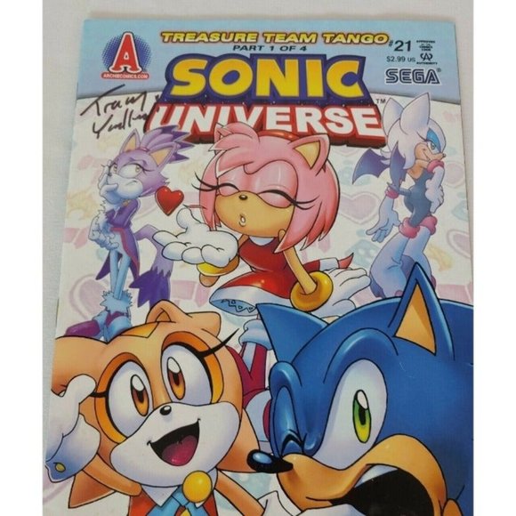Sonic Universe #21, 2011, Archie Comics, Treasure Team Tango 1 of 4 Signed Copy - Picture 7 of 9